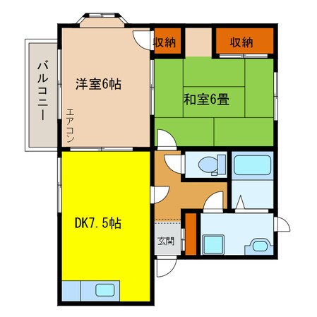 ハイツすみれの物件間取画像